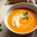 Vélouté van zoete aardappelen met peren