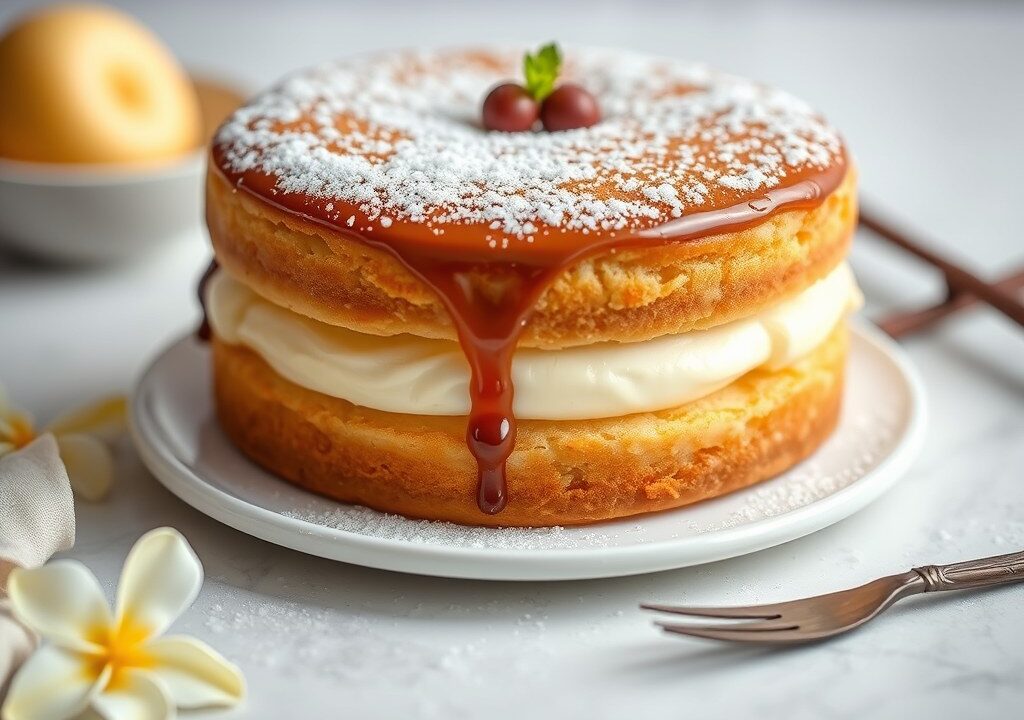 Vanillecake, AI-gegenereerde illustratie