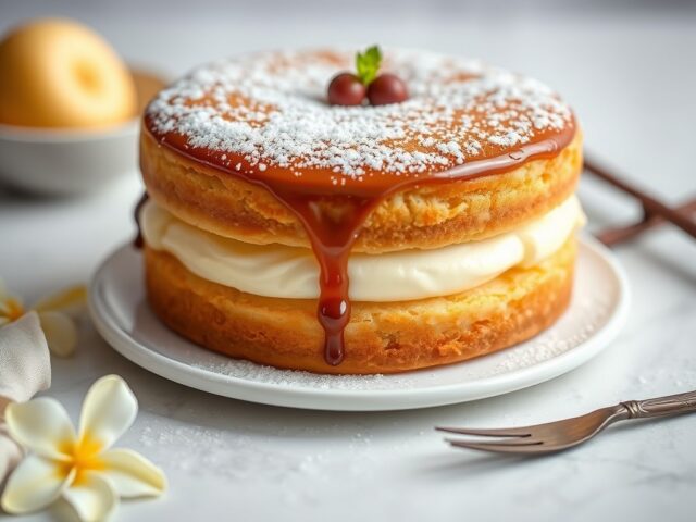 Vanillecake — AI-gegenereerde illustratie