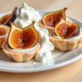 Vanilletaartjes met gekarameliseerde vijg