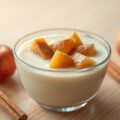 Vanillevla met warme appel