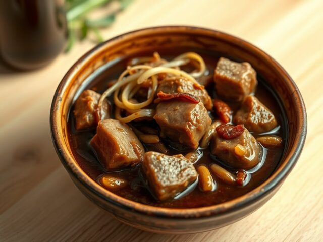 Varkens vlees met bokbier