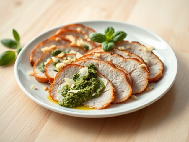 Varkensfilet met Boursin en Pesto