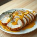 varkensfilet met mosterdhoningsaus
