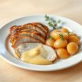 Varkensfricandeau met appelsaus