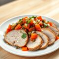 varkenshaas met tomatensalsa