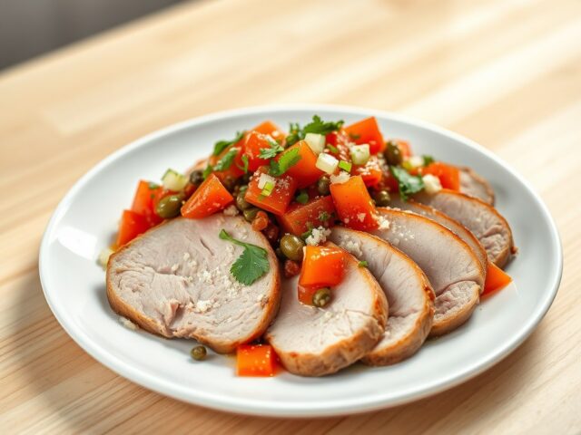 varkenshaas met tomatensalsa