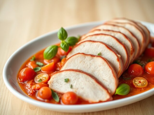 Varkenshaasje met Italiaanse tomatensaus