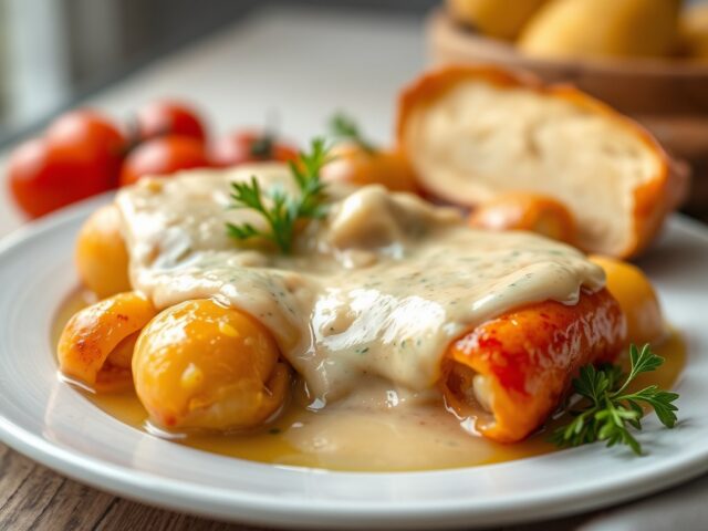 Varkenshaasje met mosterdsaus