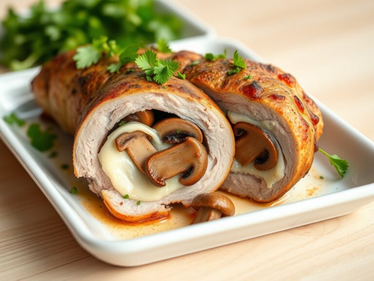 Varkenshaasje met mozzarella