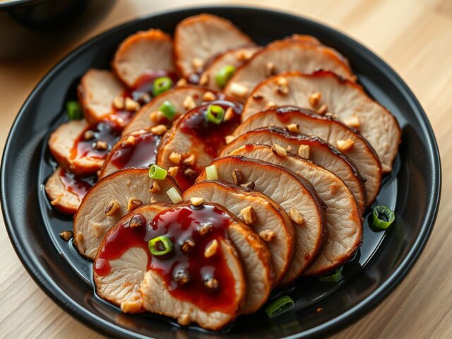 Varkenshaasje met zoetzure saus