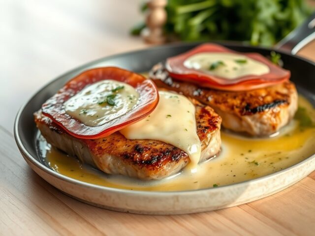Varkenskoteletten à la Saltimbocca