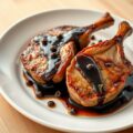 Varkenslapjes met balsamico