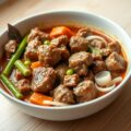 Varkensragoutjes met peultjes