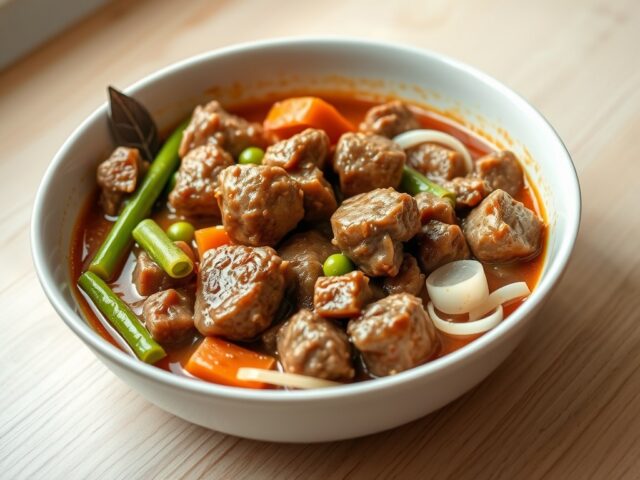 Varkensragoutjes met peultjes
