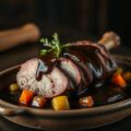 Varkensribstuk met bruinbiersaus