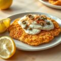 Varkensschnitzel met tonijnmayonaise