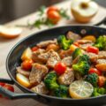 Varkensschnitzel uit de wok