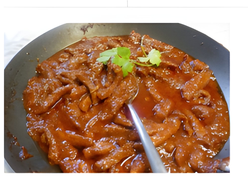 Varkensvlees in een Babi Pangang-marinade