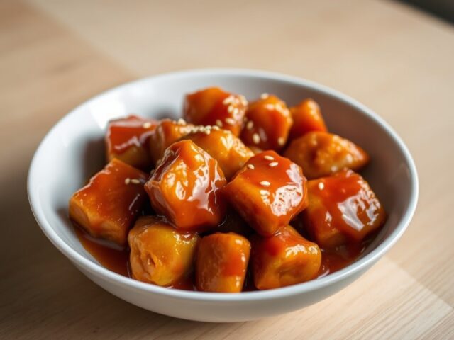 Varkensvlees in Jasje en Zoetzure Saus (Ku Lu Yuk)
