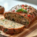 Vegetarisch gehaktbrood van kastanjechampignons