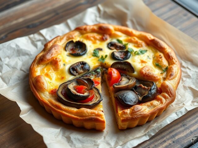 vegetarische hartige taart