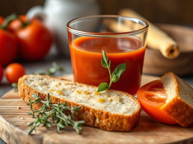 Vegetarische jus — AI-gegenereerde illustratie