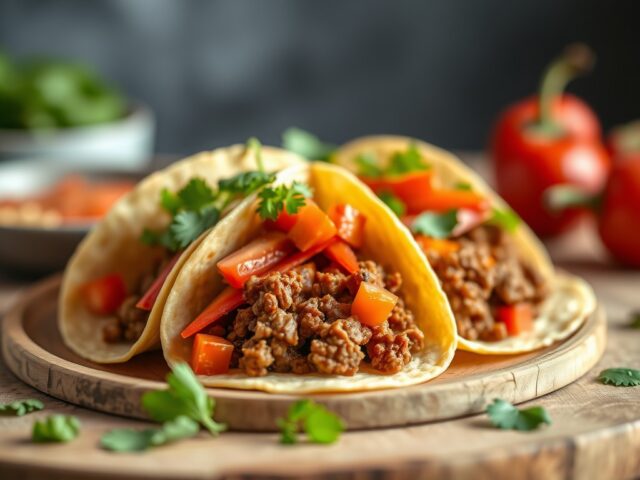 Vegetarische taco’s — AI-gegenereerde illustratie
