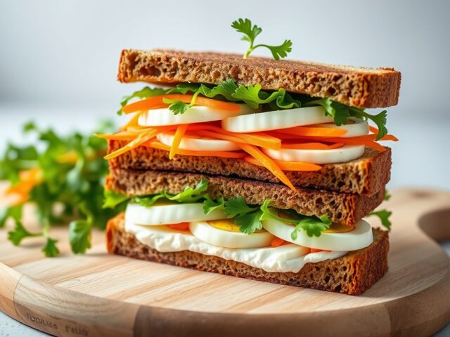 Veggie clubsandwich