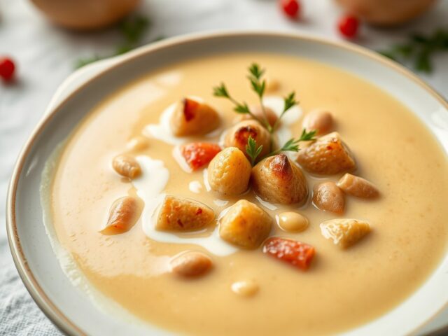 Velouté van doperwtjes