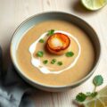 Velouté van eekhoorntjesbrood met Sint Jakobsvruchten