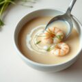 Velouté van grijze garnalen met venkel