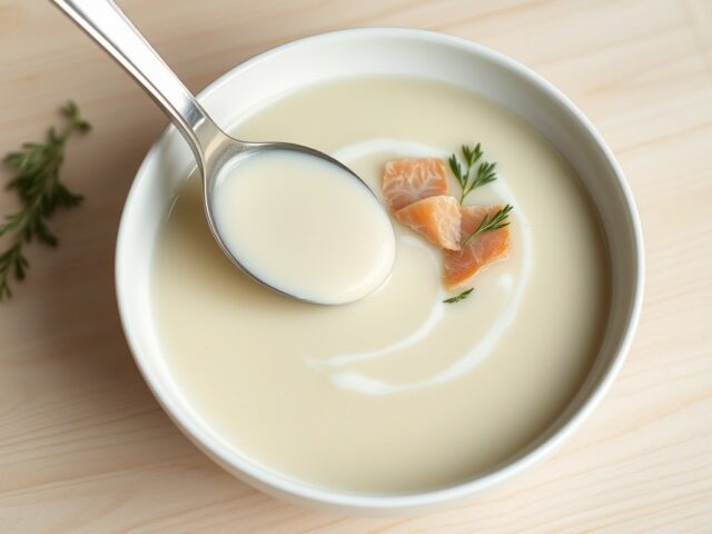 Velouté van witlof met gerookte forel