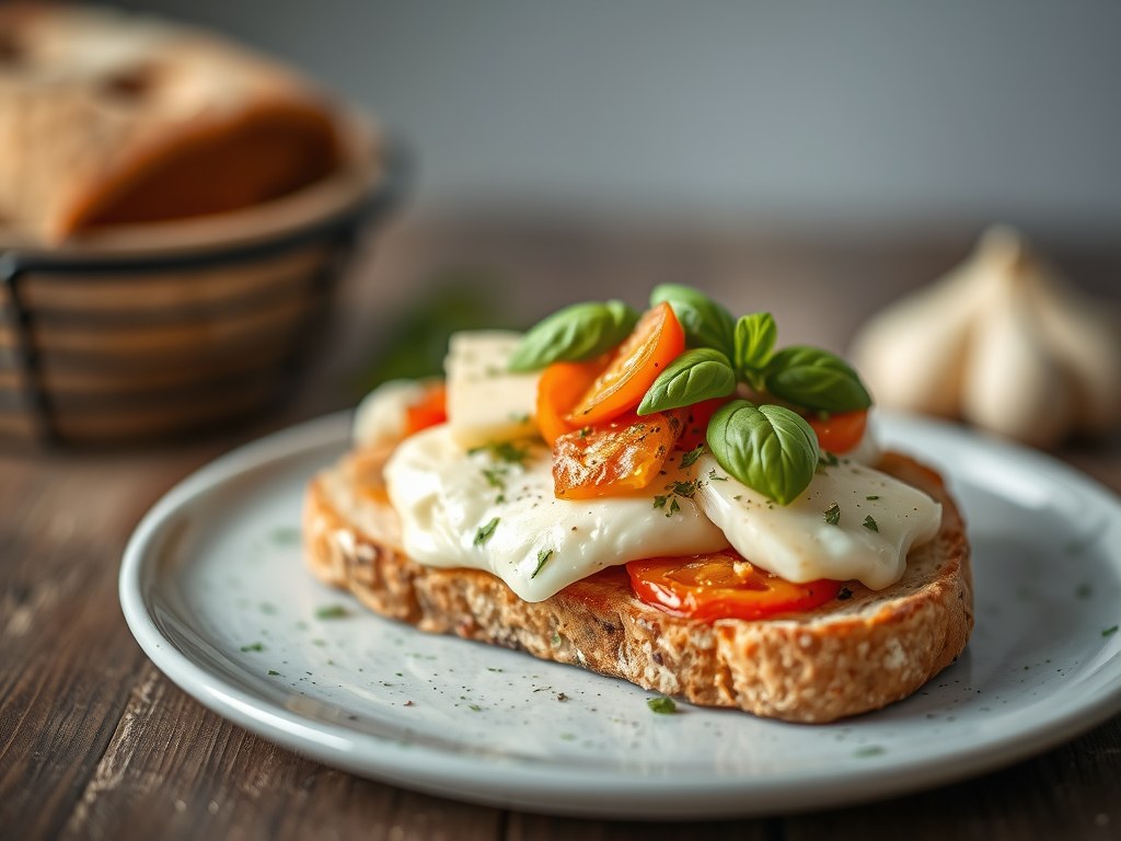 Verrassingsbrood met rosbief en groenten, AI-gegenereerde illustratie