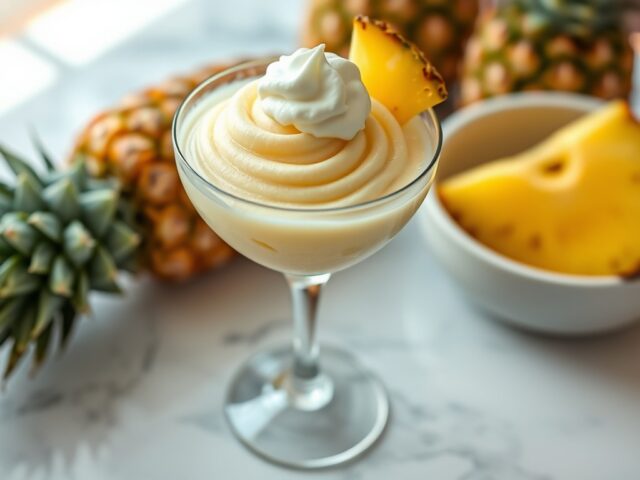 Verse ananas sherbet ( zie opm )