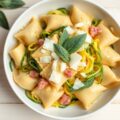 Verse tortelloni met courgette en salieboter