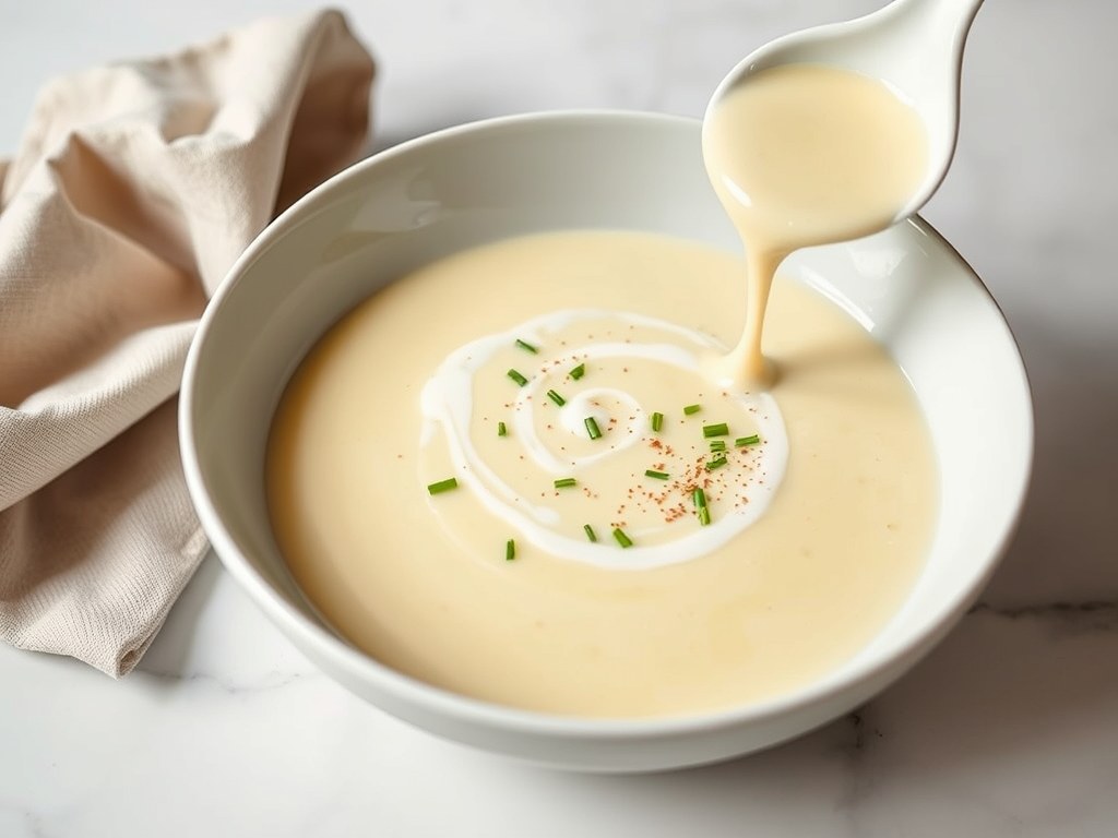 Vichyssoise, AI-gegenereerde illustratie