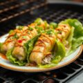 Vietnamese sla gehaktrolletjes