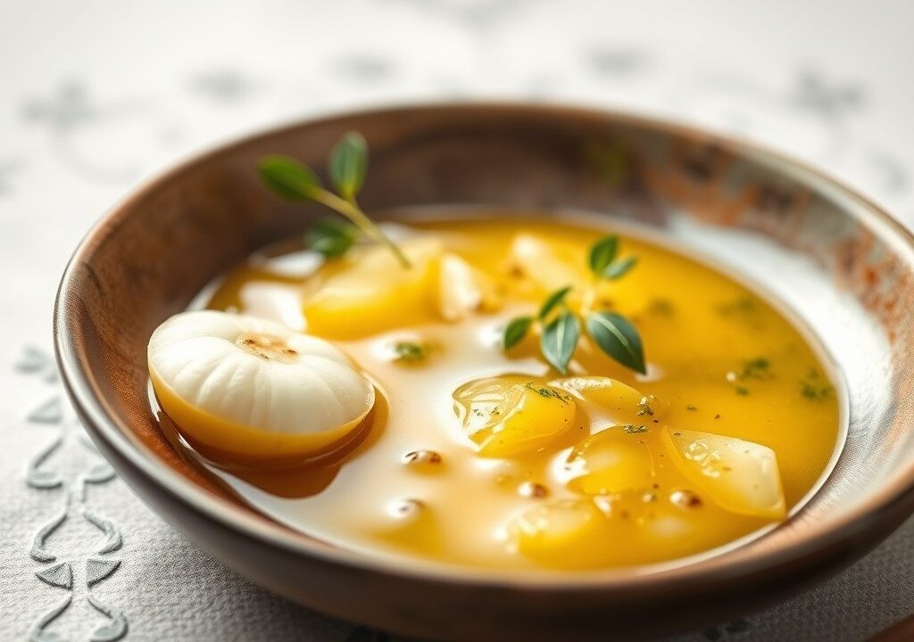 Vinaigrette met Appelcider Azijn en Dijon Mosterd, AI-gegenereerde illustratie
