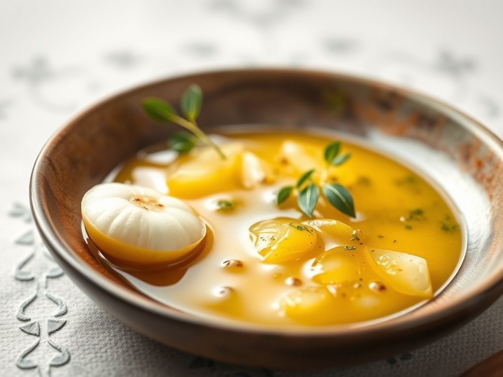 Vinaigrette met Appelcider Azijn en Dijon Mosterd, AI-gegenereerde illustratie