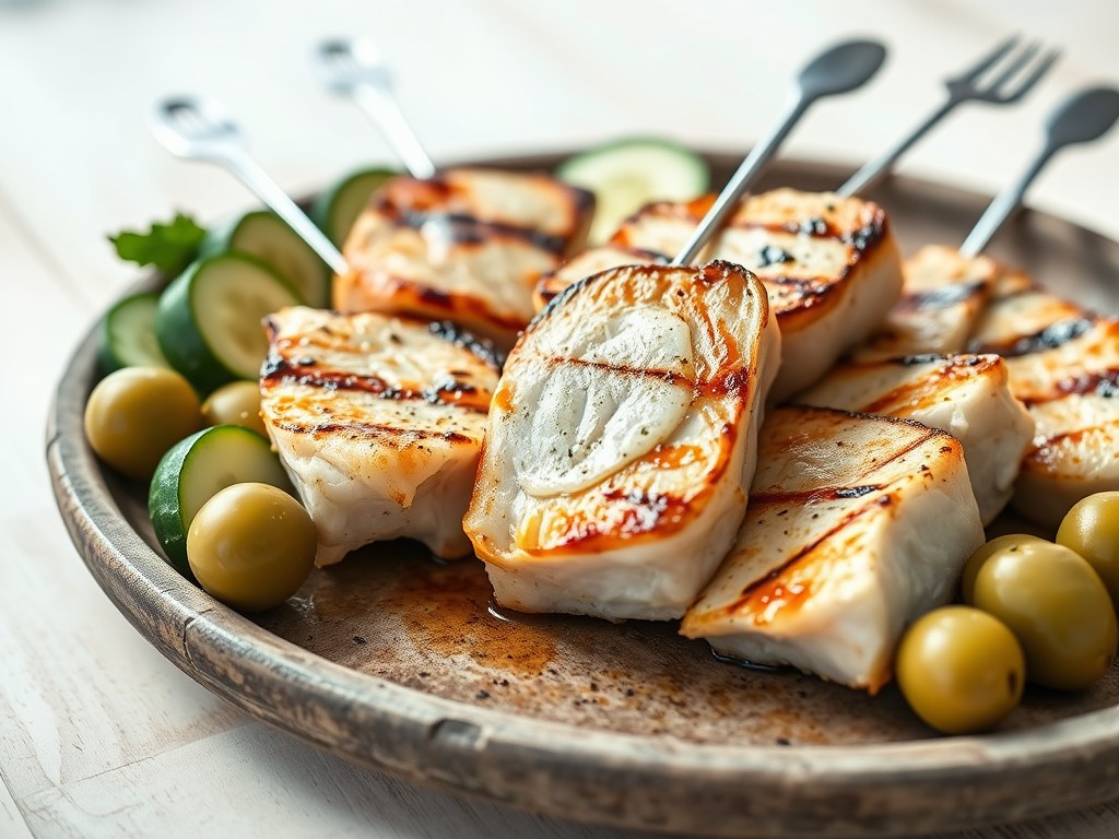Vis-kebab, AI-gegenereerde illustratie