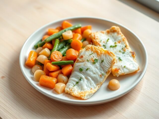 Visfilets met groenten
