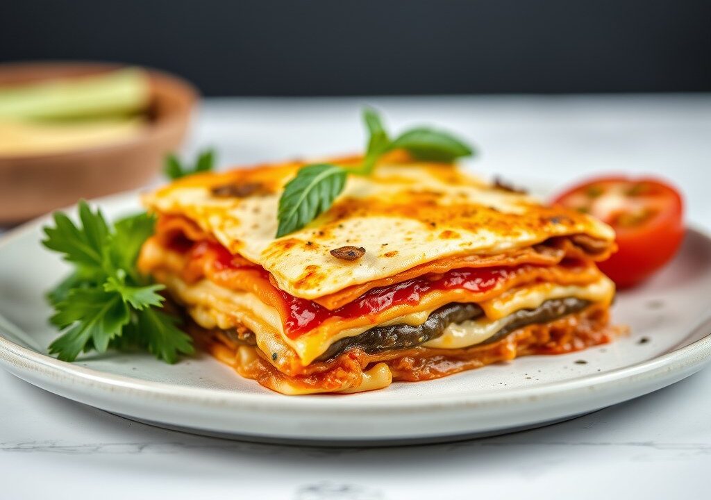 Vislasagne, AI-gegenereerde illustratie