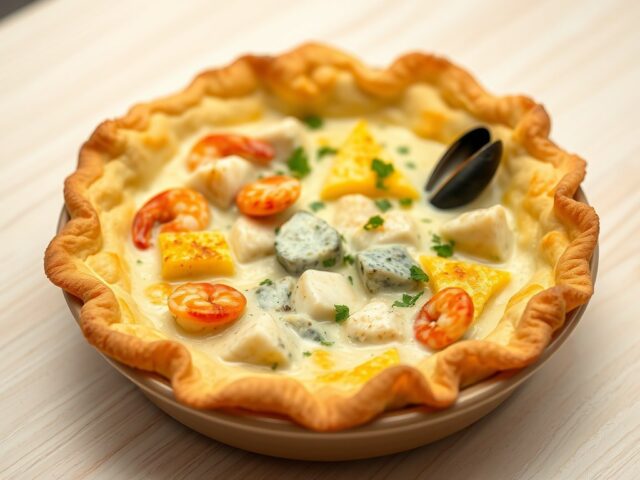 Vispie met tortillakorstje