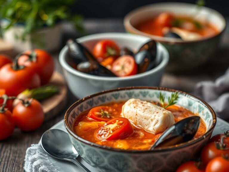 Vissoep met Tomaten op z’n Spaans
