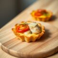 Vistaartje van bladerdeeg met tomaat en kaas