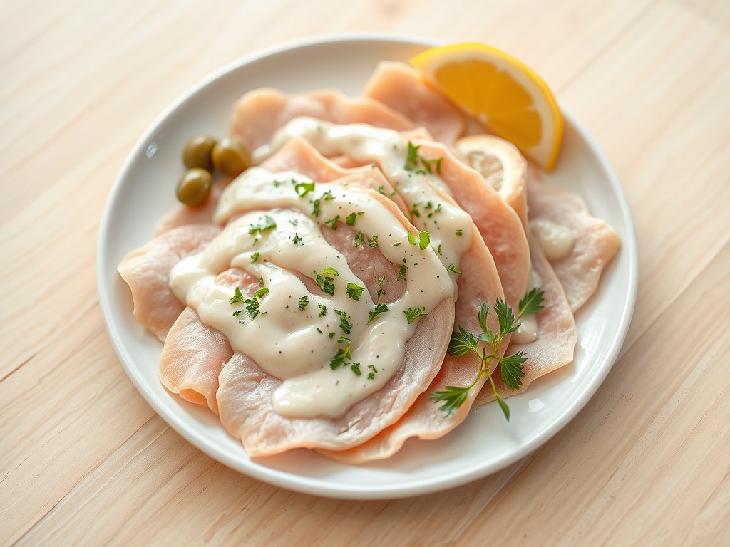 Vitello tonnato, AI-gegenereerde illustratie