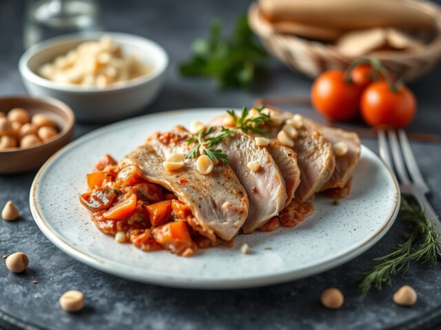 Vitello Tonnato Variatie (Gemakkelijk) — AI-gegenereerde illustratie