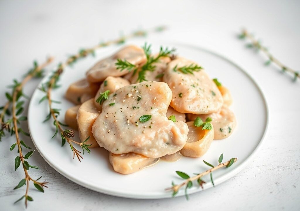 Vitello Tonnato Variatie (Iets ambitieuzer), AI-gegenereerde illustratie
