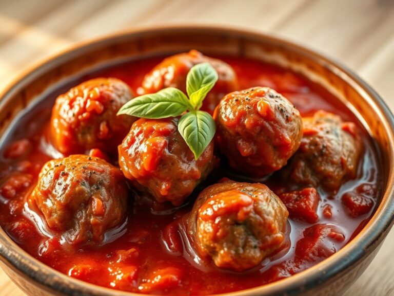 Vleesballetjes in Toscaanse tomatensaus